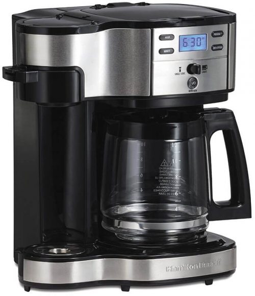 coffee machine with hot water function