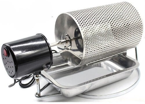 Drum roaster for organic coffee beans home roasting