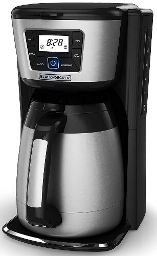 stainless steel coffee maker Black + Decker CM2035B 12-Cup Thermal Coffeemaker