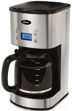 stainless steel coffee machine Oster COMINHKPR95607 12-Cup Programmable Coffee Maker