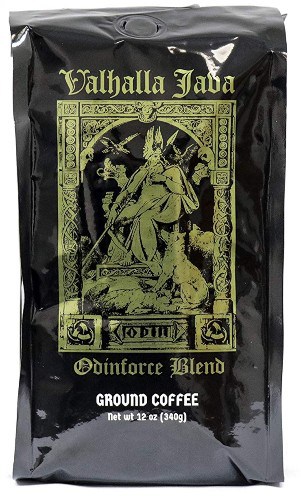 Valhalla java ground coffee by death wish coffee company organic coffee beans