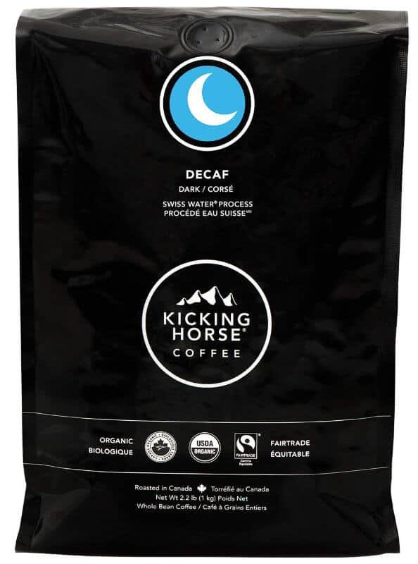 Kicking horse coffee, decaf, swiss water process