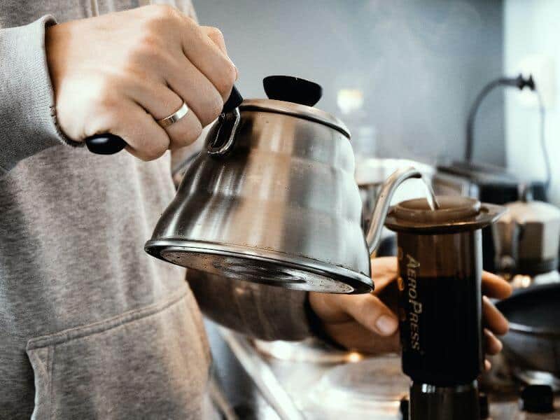 Aeropress coffee brewing method