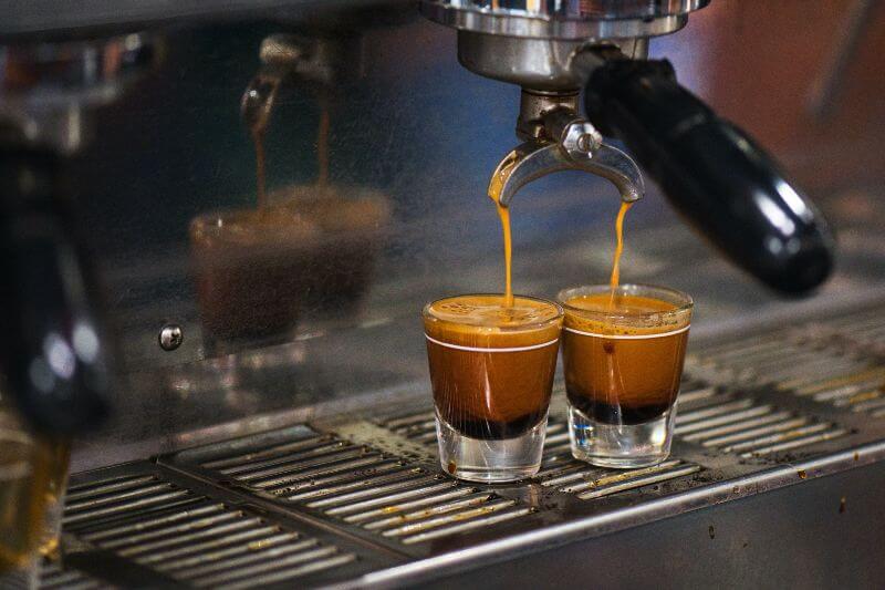 Espresso cups of coffee