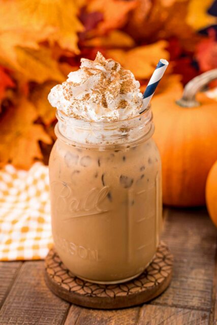 Pumpkin Spice Frozen Coffee Drink